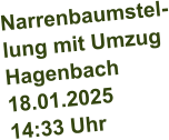 Narrenbaumstel- lung mit Umzug Hagenbach 18.01.2025 14:33 Uhr