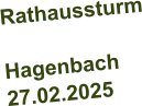 Rathaussturm  Hagenbach 27.02.2025